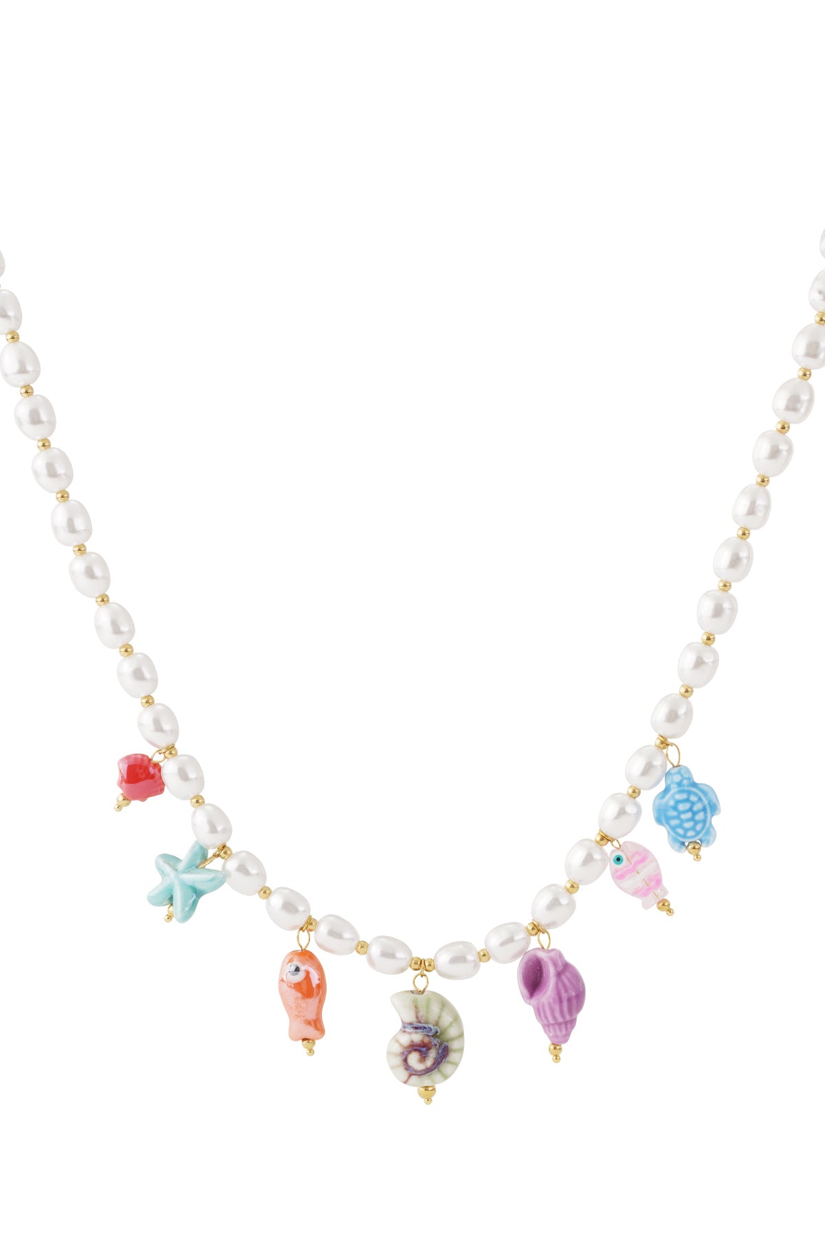 Naïa - Collier à breloques coquillages