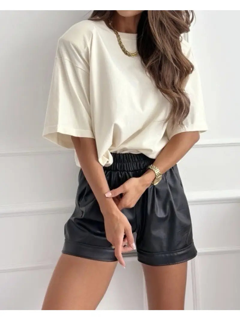 T-shirt femme avec épaulettes