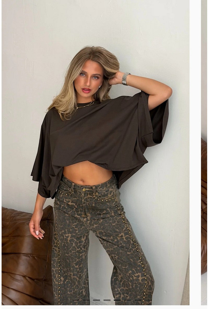 Tia - T-shirt Manche Chauve Souris