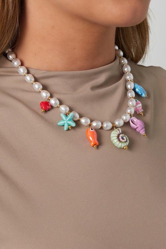 Naïa - Collier à breloques coquillages
