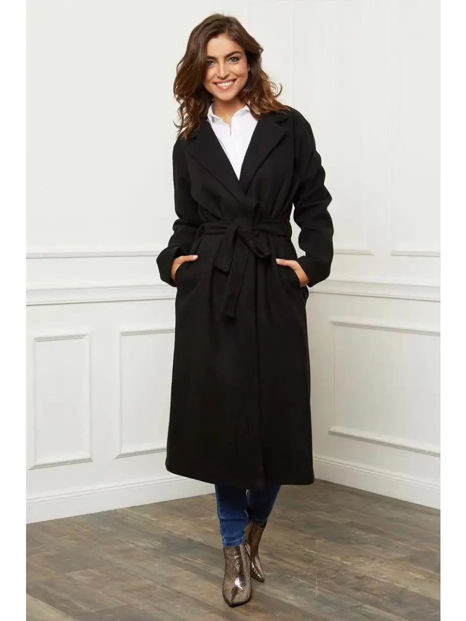 Manteau noir sophistiqué