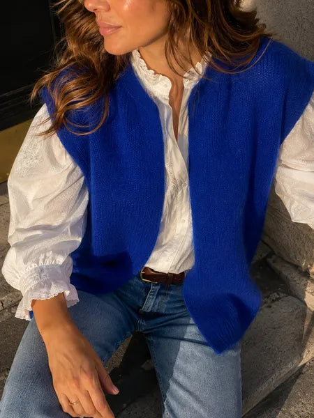 Ivie - Gilet kid mohair sans manches