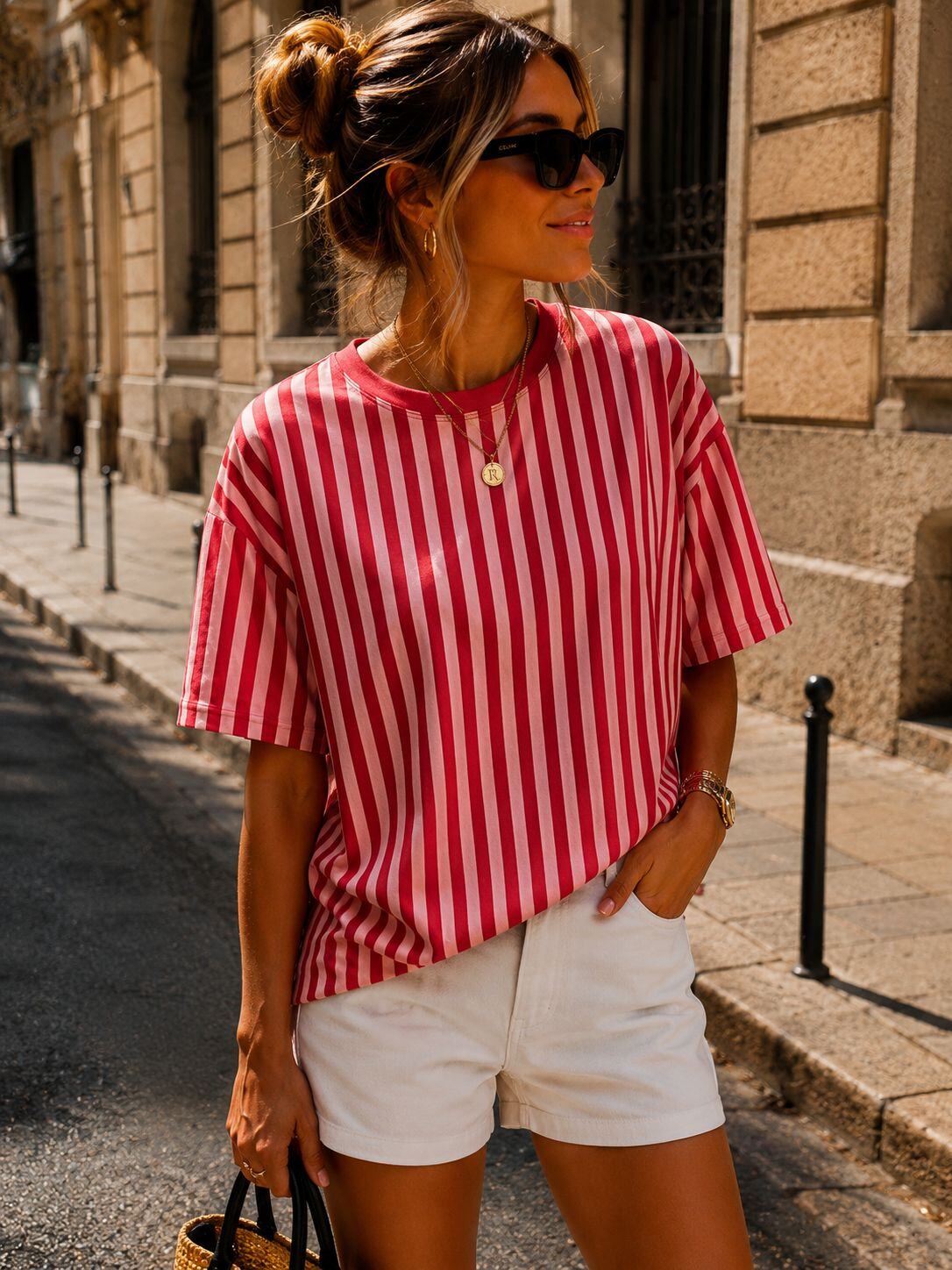 Liv - T-shirt Oversize Dos Coeur Ajouré